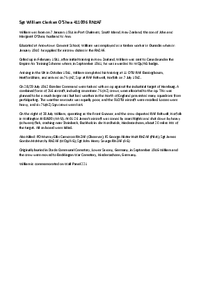 A preview of a PDF biography for O'Shea, William Clerken
